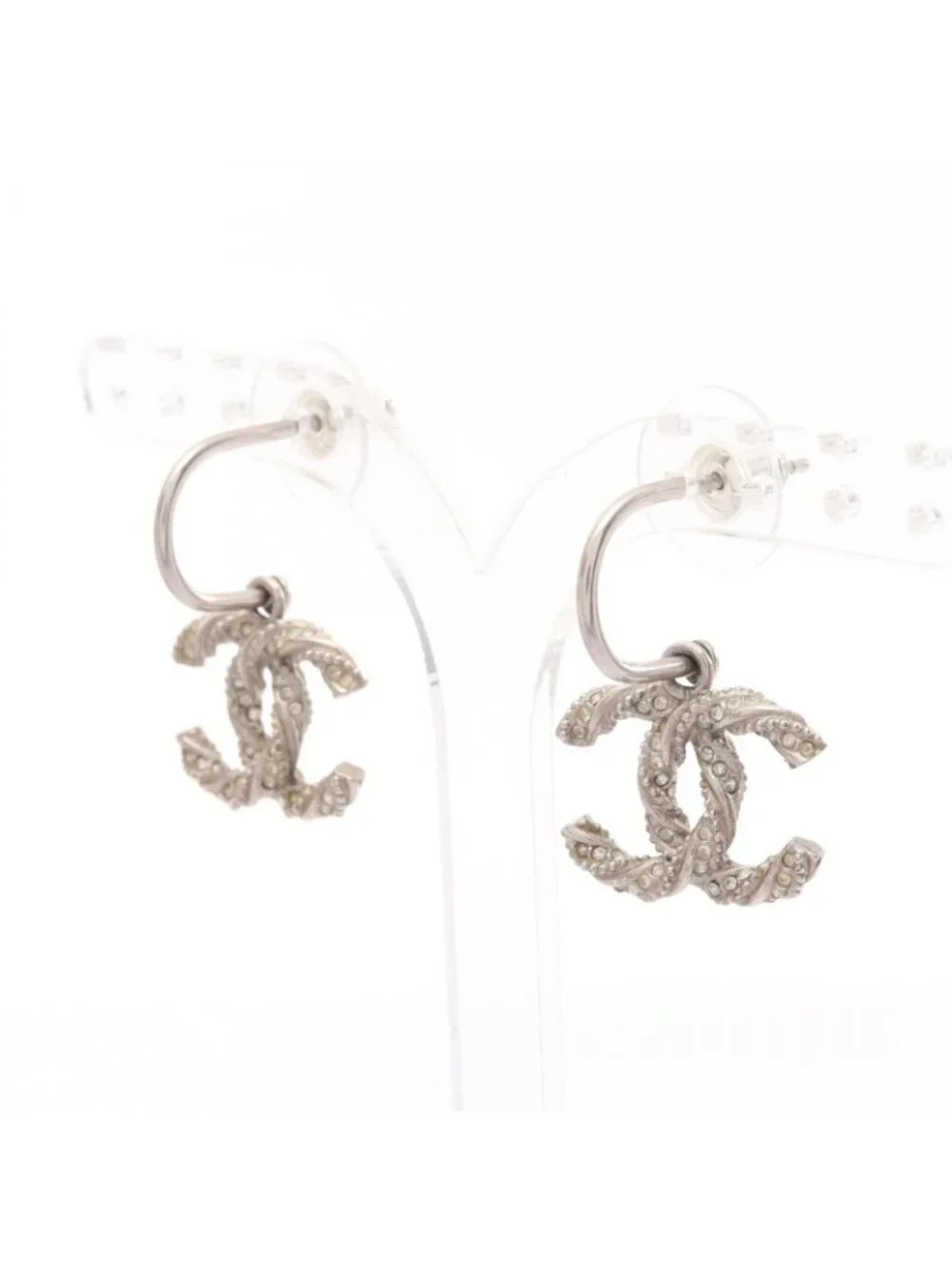Chanel Earrings CC Logo Hoop